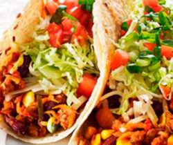 Healthy bean burrito